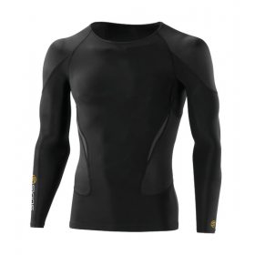 Skins Bio G400 - Golf Black Top Long Sleeve colour logo